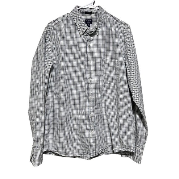 J crew Mens Slim Untucked Flex Washed Plaid Long Sleeve Collard‎ Shirt Size XL - Picture 1 of 6